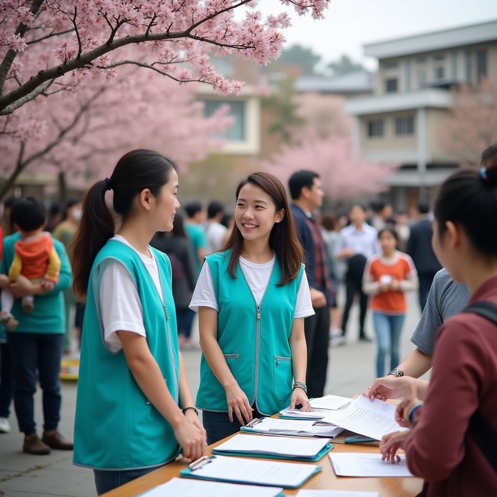 Active community event with diverse participants