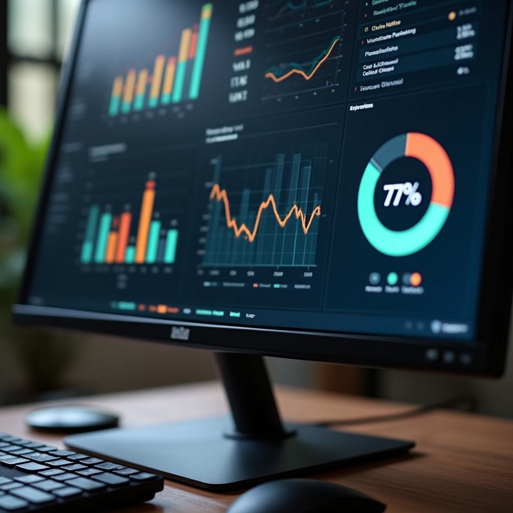 Analytics dashboard showing community engagement metrics