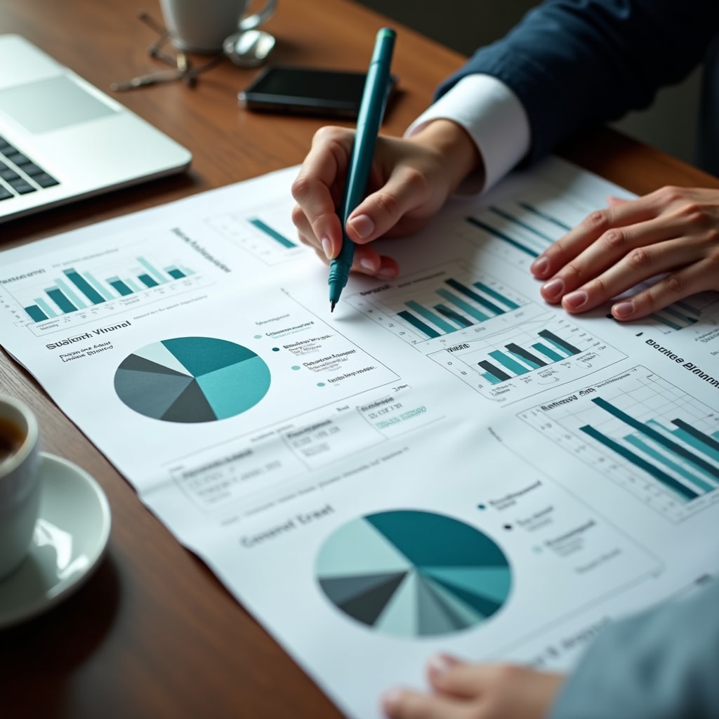 Visual charts showing resource distribution and utilization across programs